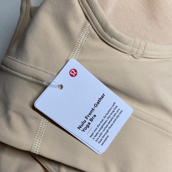 Lululemon Nulu Front-Gather Yoga Bra Prosecco 6 - Picture 10 of 10